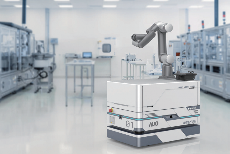 PA视讯整合AI人工智慧、IoT物聯網與Cloud雲端平台服務，開發模組化AMR 250M自主移動機器人，滿足多元自動化生產需求，在智慧工廠中扮演著串接和搬運的角色